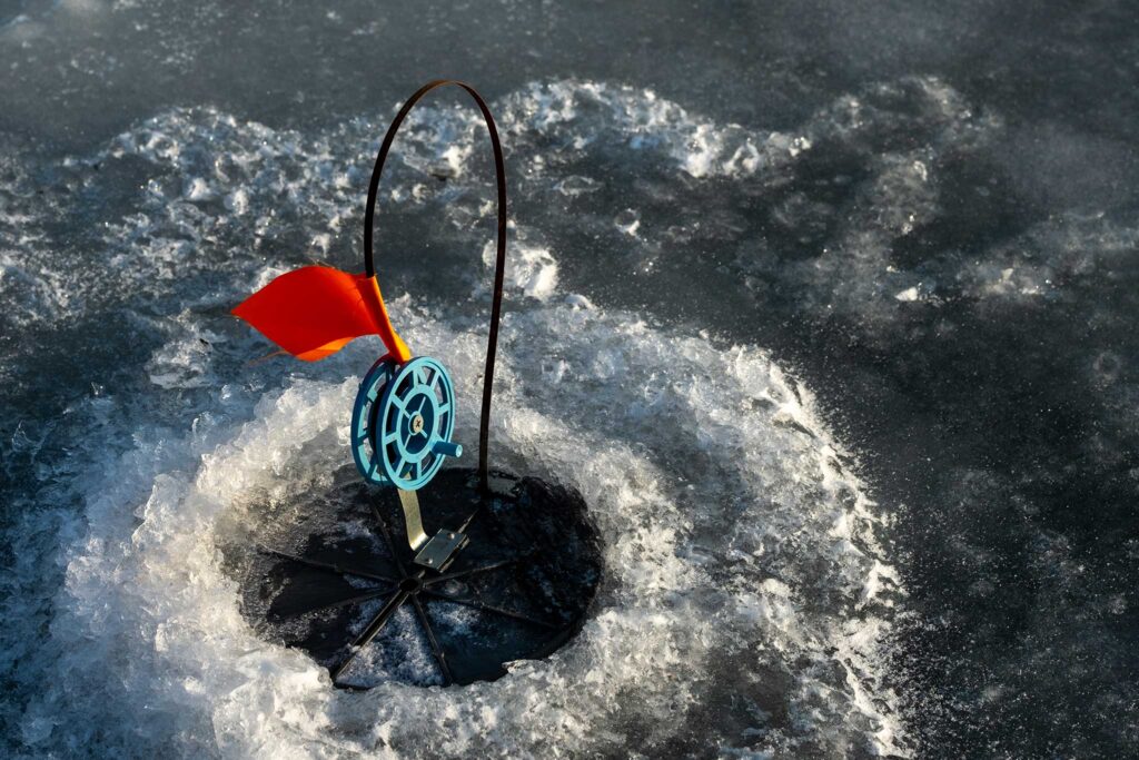 Ice hole fishing